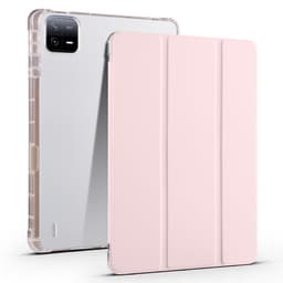 SKALO Xiaomi Pad 6 Trifold Fodral med Transparent Baksida - Rosa