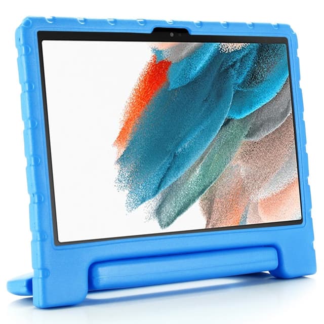 SKALO Samsung Tab A8 10.5 (2021/2022) Kuori kahvalla/telineellä - Sininen
