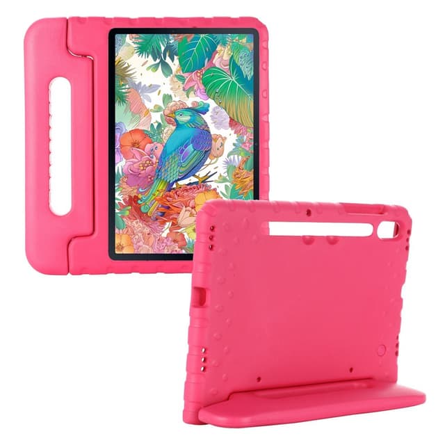 SKALO Samsung Tab S7/S8 Kuori kahvalla/telineellä - Pinkki