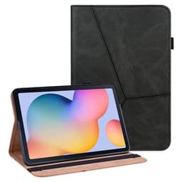 SKALO Samsung Tab S6 Lite PU-læder Flip Cover - Sort