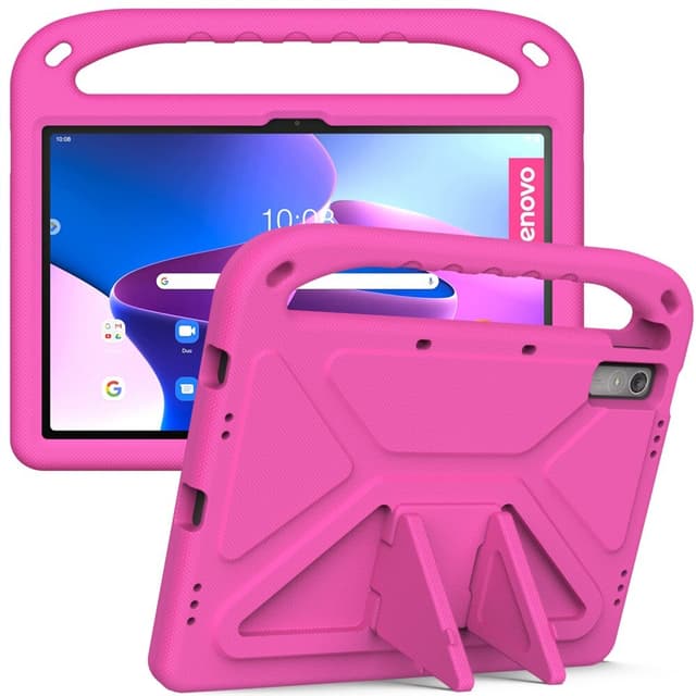 SKALO Lenovo Tab P11 Gen 2 Lapsikuori kahvalla ja jalustalla - Pinkki