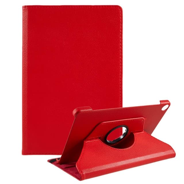 SKALO Lenovo Tab M10 (Gen 3) 360 Litchi Fodral - Röd