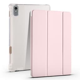SKALO Lenovo Tab P11 Gen 2 Trifold Fodral med Transparent Baksida - Rosa