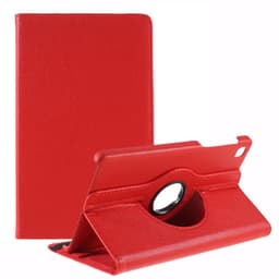SKALO Samsung Tab A7 Lite 360 Litchi Flip Cover - Rød