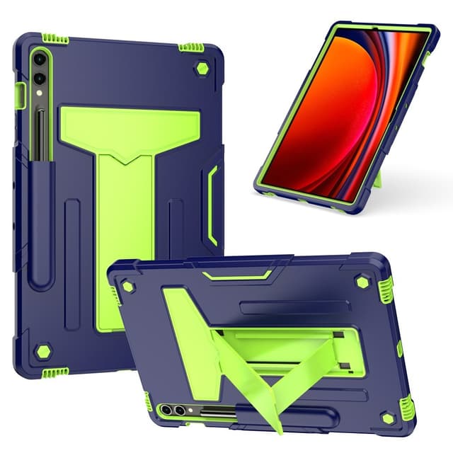 SKALO Samsung Tab S9+/S9+ FE Extra Stöttåligt Armor Shockproof Skal - Grön