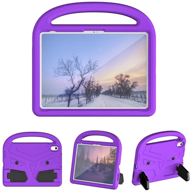 SKALO iPad 10.9 (2022) Lapsikuori kahvalla ja jalustalla - Violetti