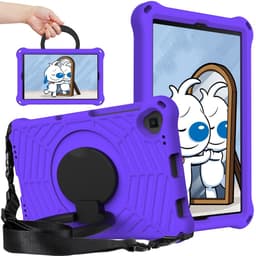 SKALO Lenovo Tab M10 FHD Plus 10.3"" Extra Shock Resistant Armor Spider Mesh kuori olkahihnalla - Violetti