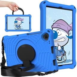 SKALO Lenovo Tab M10 FHD Plus 10.3"" Extra Shock Resistant Armor Spider Mesh kuori olkahihnalla - Sininen