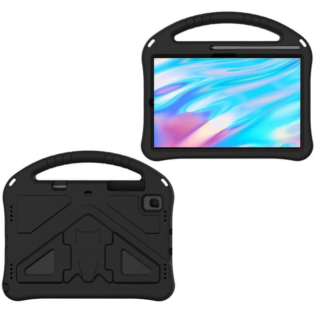 SKALO Samsung Tab S6 Lite Barnskal med handtag och ställ - Svart