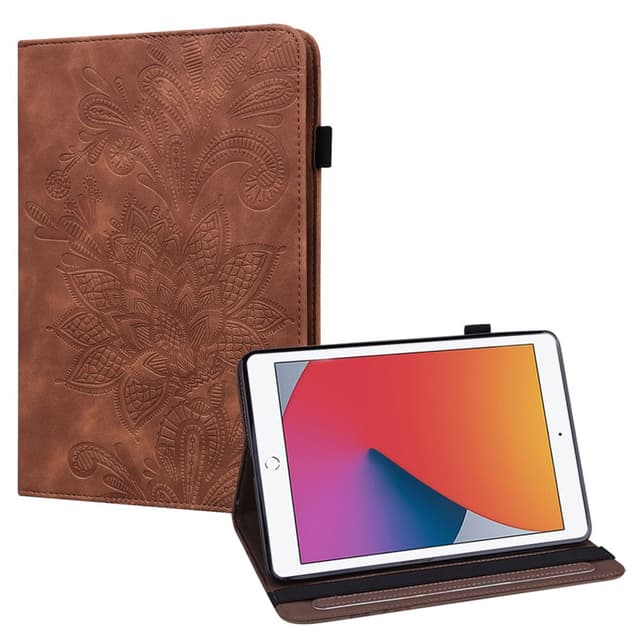 SKALO iPad 10.2 Mandala Fodral - Brun