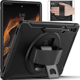 SKALO Samsung Tab S8 Ultra Extra Shockproof Armor Iskunkestävä kuori - Musta