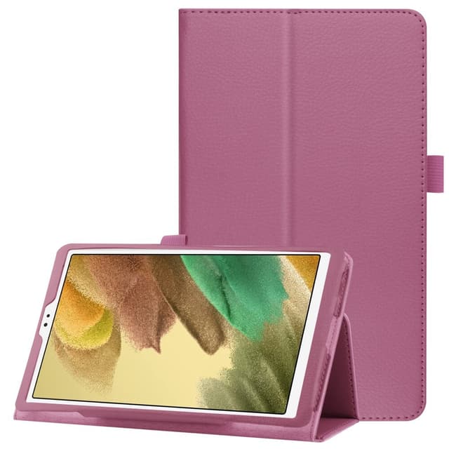SKALO Samsung Tab A7 Lite Duofold Litchi Fodral - Lila