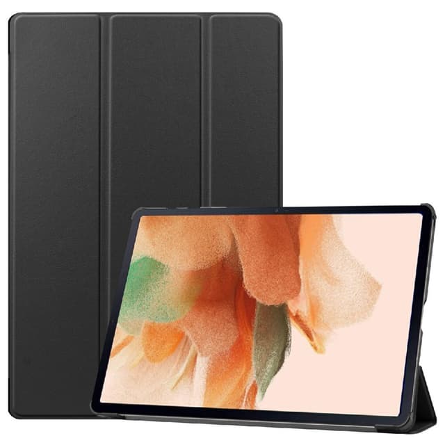 SKALO Samsung Tab S7 FE Trifold Suojakotelo - Musta