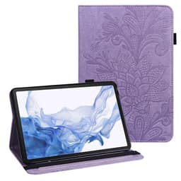 SKALO Samsung Tab S8 Mandala Fodral - Lila