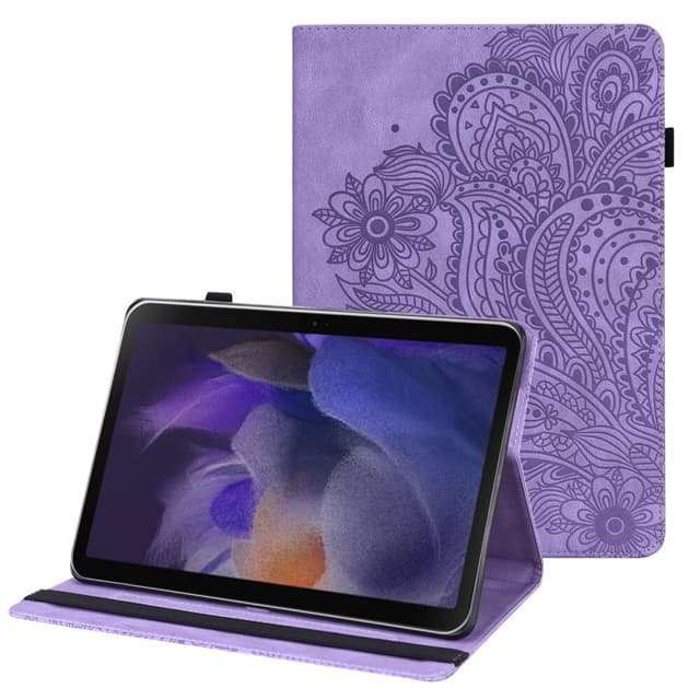 SKALO Samsung Tab A8 10.5 (2021/2022) Mandala Fodral - Lila