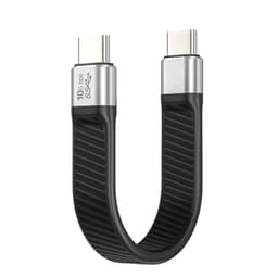 NÖRDIC Flat Adapter USB3.2 Gen2 USB-C - C 10Gbps 5A 100W