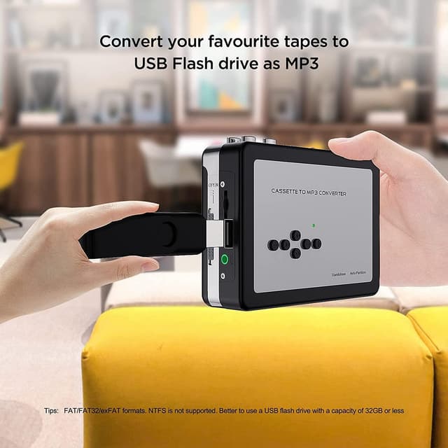 Draagbare tapespeler USB-cassettes Recorder Cassette naar MP3 / CD