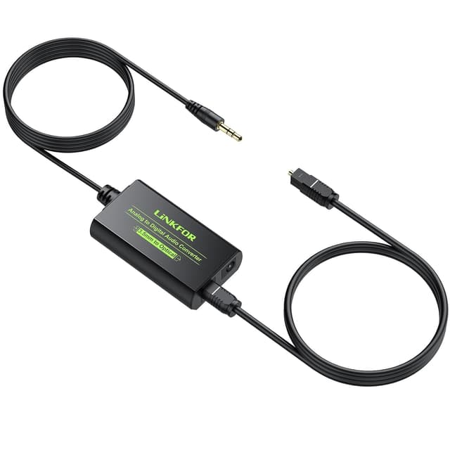NÖRDIC 48kHz DAC analog til digital omformer 3,5 mm til SPDIF Toslink