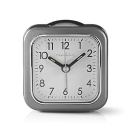 Nedis Analog Desk Alarm Clock | slumrefunksjon | Bakgrunnsbelysning | Grå / Hvit