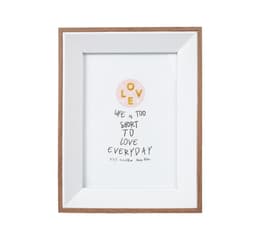 Fotoramme DECOR, 13x18cm, hvit/tre