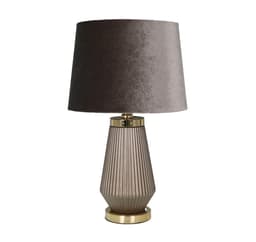 Bordlampe LUXO H49,5cm, taupe/gull