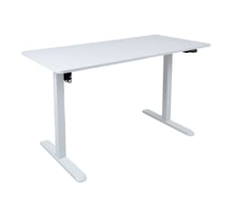 Skrivbord ERGO LIGHT med 1 motor 120x60cm, vit
