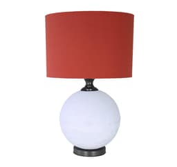 Bordlampe LUXO H56cm, rød/hvit