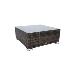 Soffbord SEVILLA NYTT 71x71xH30cm, mörkbrunt