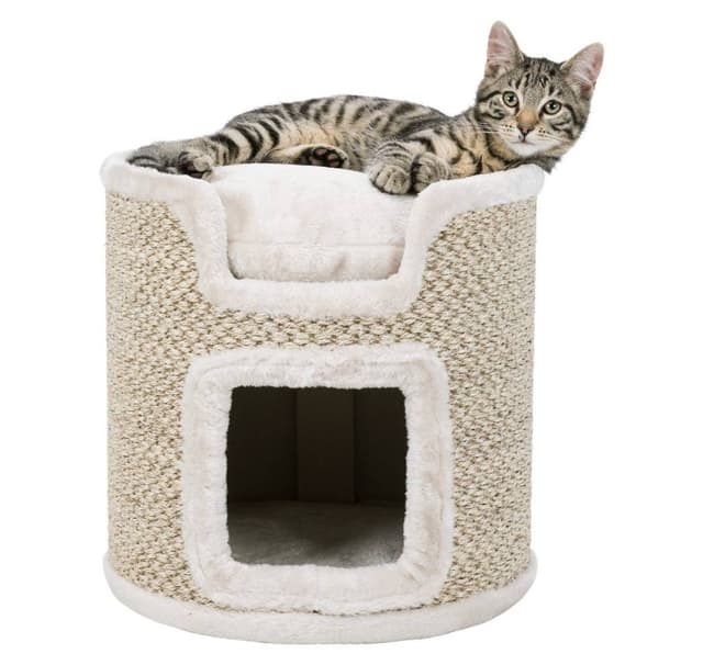 Katttorn 37cm ljusgrå