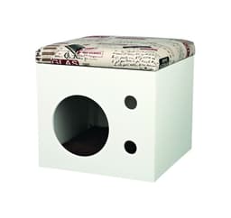 Kattetårn 40x38x40cm, hvit