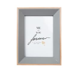 Fotoramme DECOR, 15x20cm, grå/tre