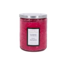 Glasskrukkelys ROMANTIC TIMES H9cm, rosa