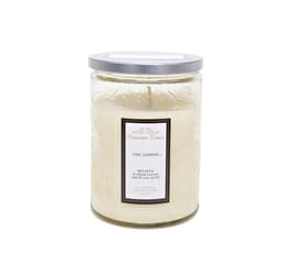 Glasburk ljus ROMANTIC TIMES H11cm, beige