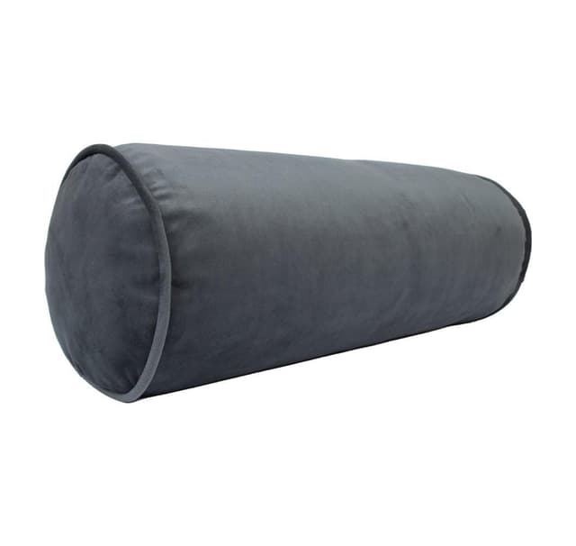Kuddrulle SAMMET D18x50cm, grå