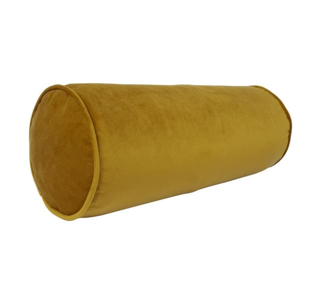 Kuddrulle SAMMET D18x50cm, senapsgul