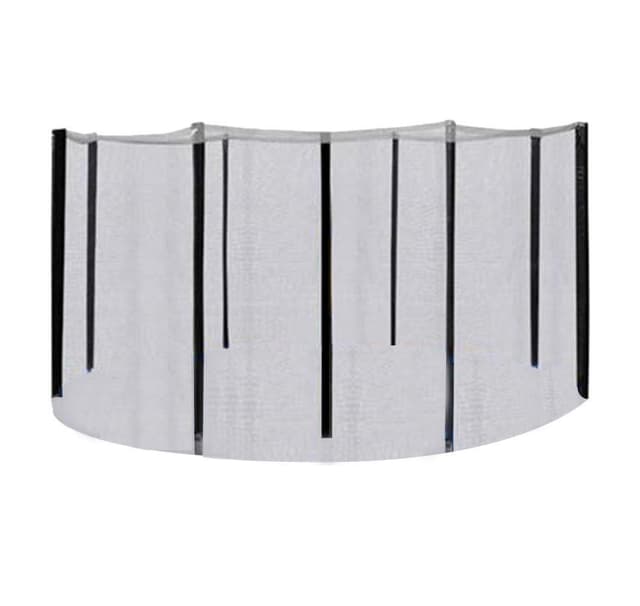 Kapsling för D366cm studsmatta, med stolpar, svart