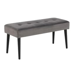 Benk GLORY 38x95xH45cm, mørkegrå