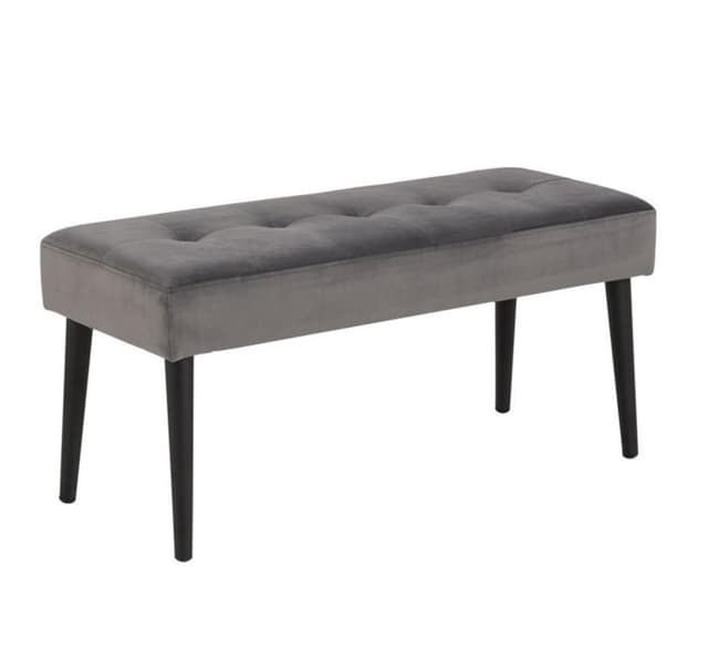 Benk GLORY 38x95xH45cm, mørkegrå