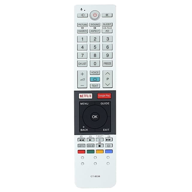 Erstatning av TV-fjernkontroll for CT-8536 for TOSHIBA TV