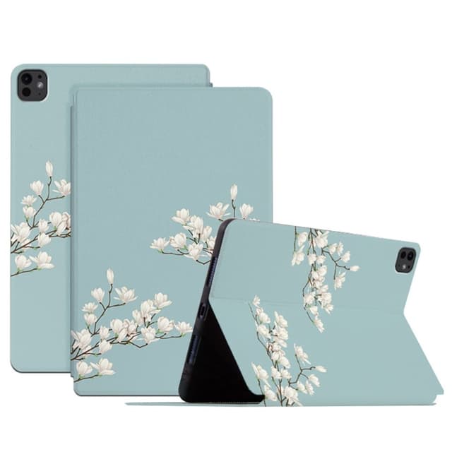 Til iPad Pro 11 (2024) Deksel Flip Stand Smart Nettbrettveske - Gardenias