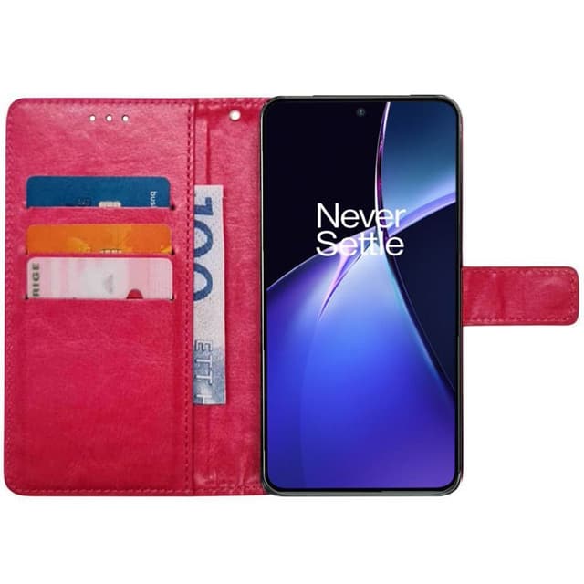 Plånboksfodral 3-kort OnePlus Nord CE4 Lite - Rosa