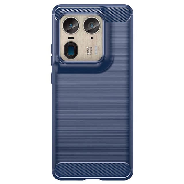 Borstat silikon skal Motorola Edge 50 Ultra - Blå