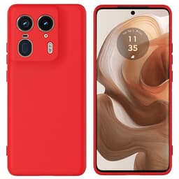 Liquid silikon skal Motorola Edge 50 Ultra - China Red