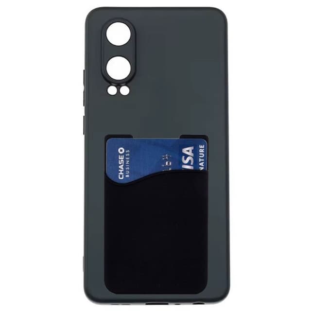 Silikon skal med korthållare OnePlus Nord CE4 Lite - Svart