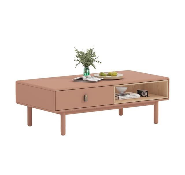 Soffbord IRIS 120x60xH40cm, rosa