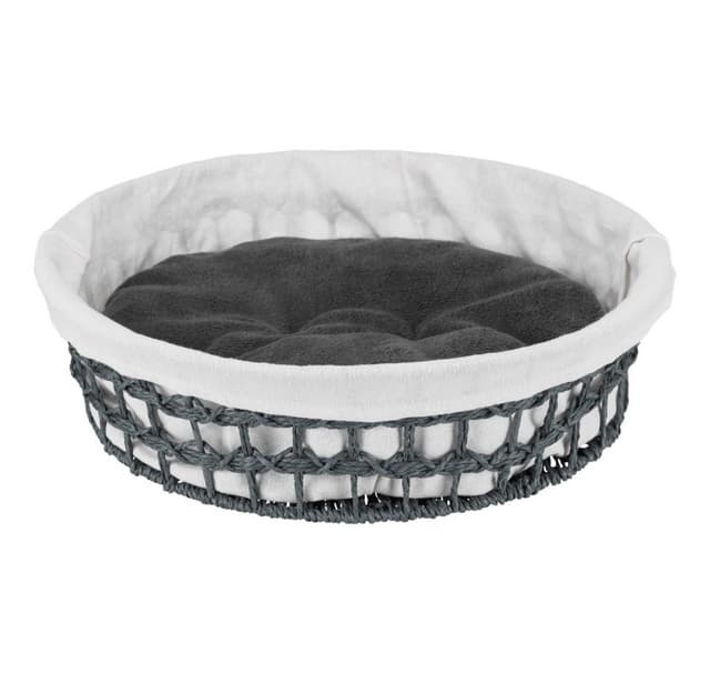 Hundkorg Feira 45 cm, mörkgrå/natur
