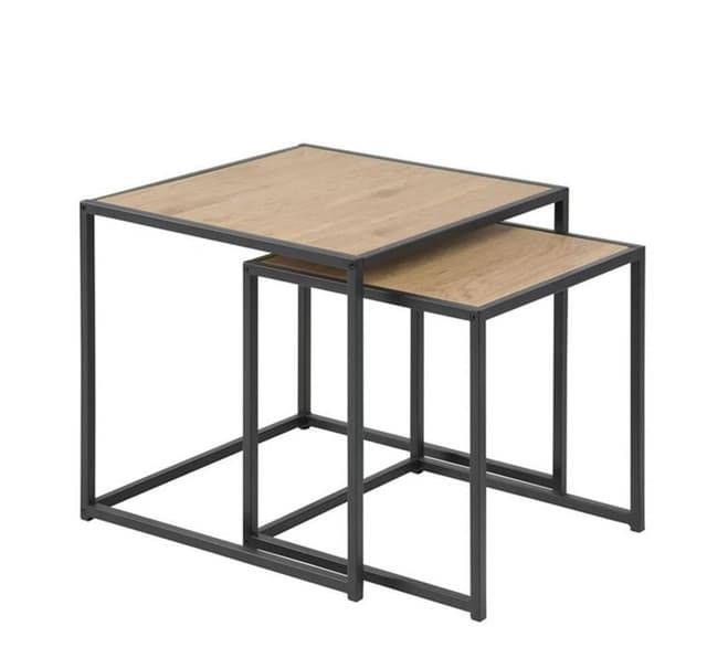 Soffbord 2st SEAFORD 40x40xH40cm, 50x50xH45cm, ek