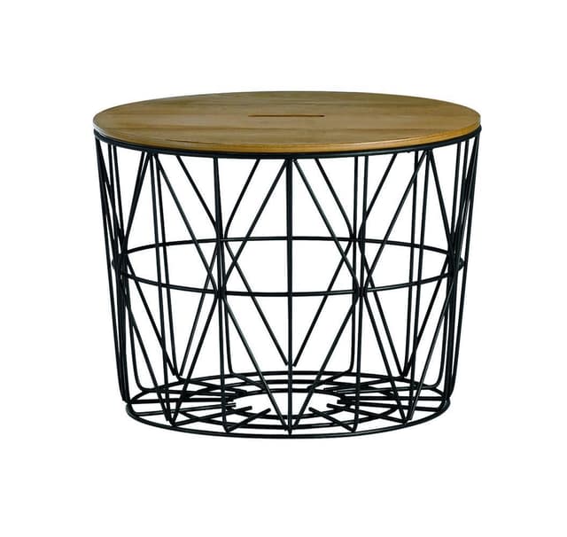 Soffbord HELENA D60xH40cm, ekfaner