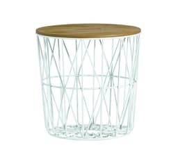 Soffbord HELENA D48xH45cm, ekfaner