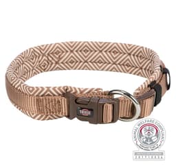 Premiumkrage, extra bred neoprenstoppning, M–L: 42–48 cm/20 mm, boho diamant/c